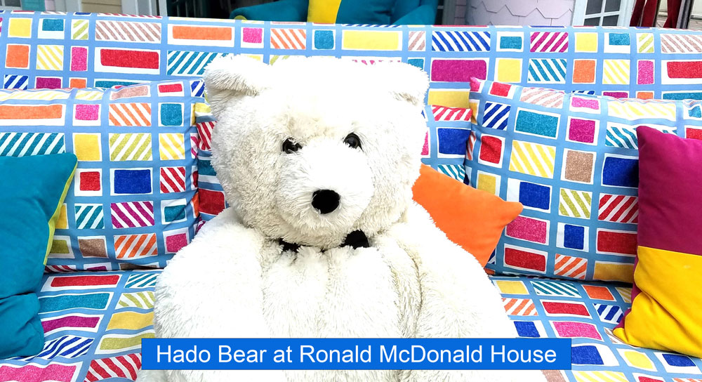 Hado Bear at Ronald McDonald House